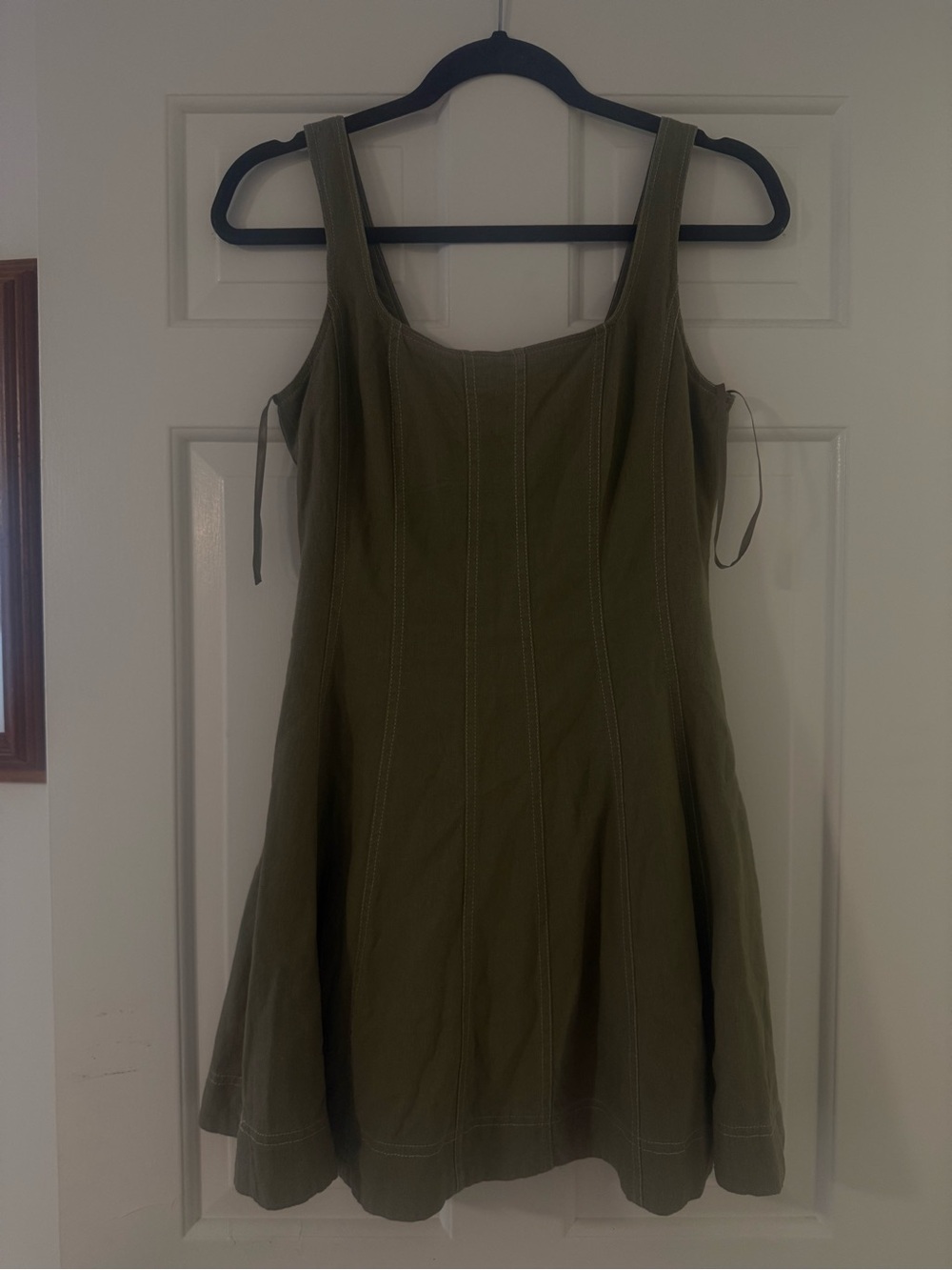 Christian Lacroix Olive Green Mini Tank Dress